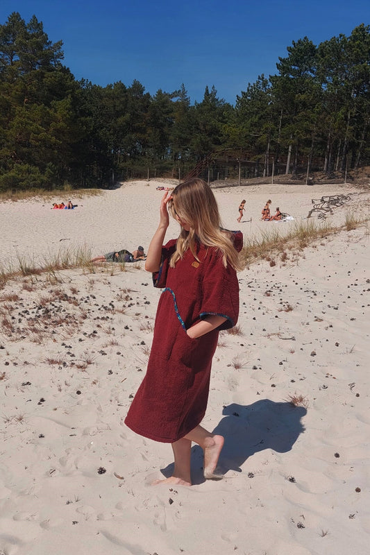 Ponczo Plażowe Scarlett - frotte bawełniane