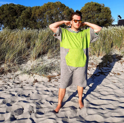 Surf Ponczo Green Mexico - bawełna frotte