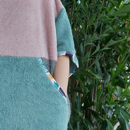 Surf Ponczo Pastel Beach - bawełna frotte