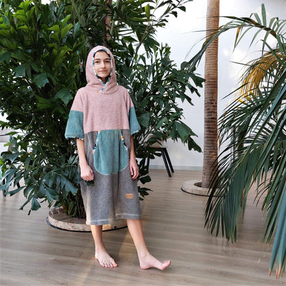 Surf Ponczo Pastel Beach - bawełna frotte