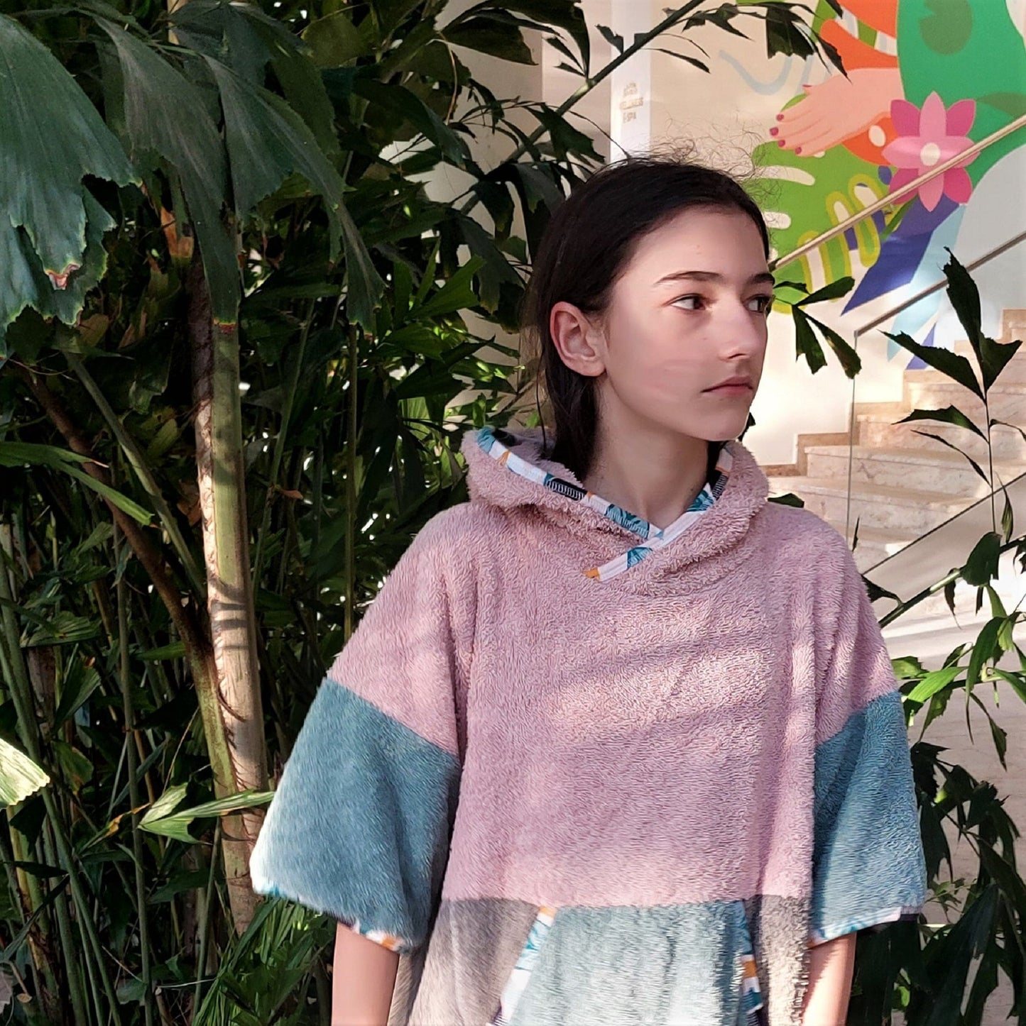 Surf Ponczo Pastel Beach - bawełna frotte