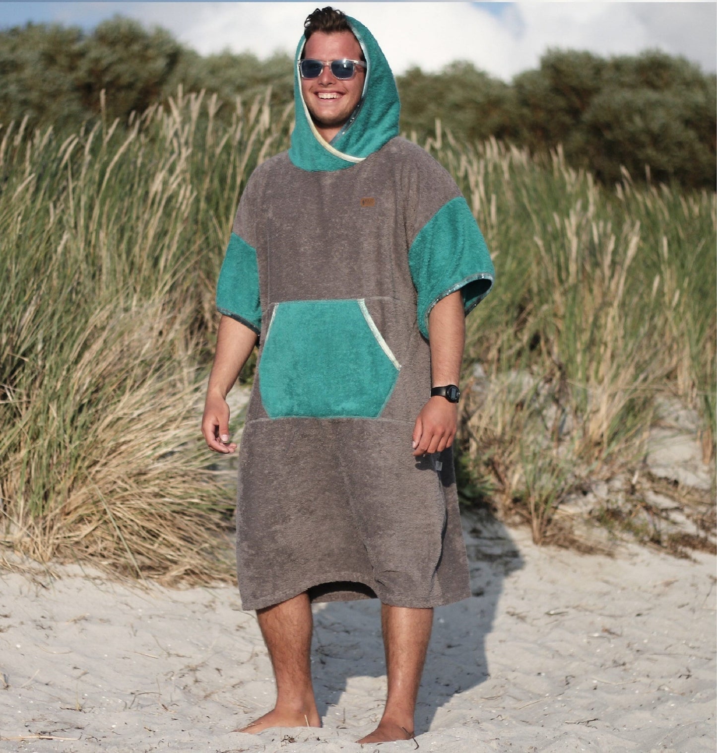 Bawełniane Surf Ponczo - James Green