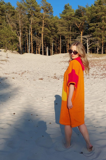 Surf Ponczo Candy Girl - bawełna frotte