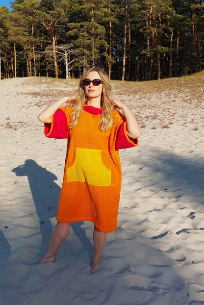 Surf Ponczo Candy Girl - bawełna frotte