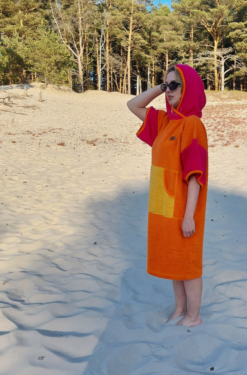 Surf Ponczo Candy Girl - bawełna frotte