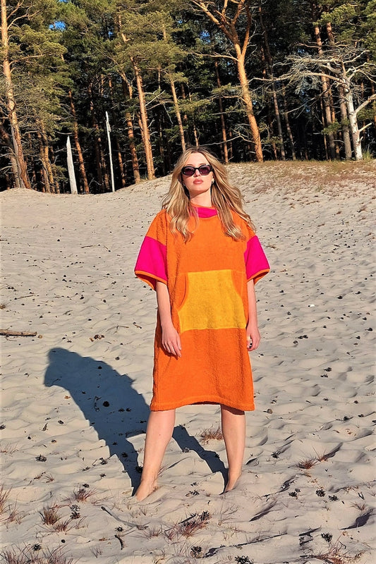 Surf Ponczo Candy Girl - bawełna frotte