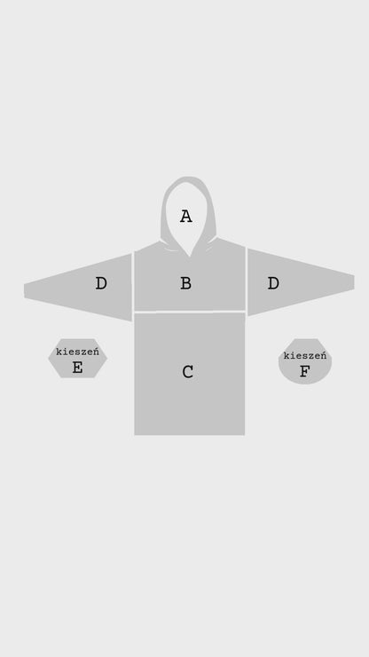 Gestalten Sie Ihren eigenen Poncho aus Baumwollfrottee.