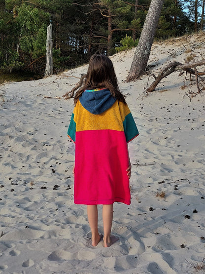 Surf Ponczo Bubble Tea- bawełna frotte