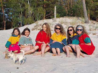 Surf Ponczo Bubble Tea- bawełna frotte