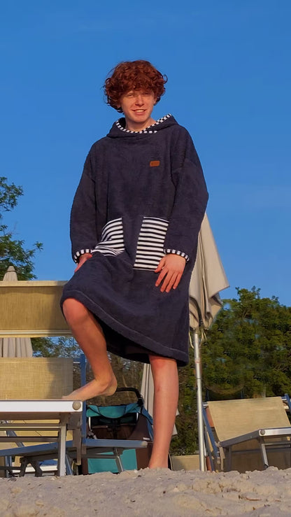 Langärmliger Strandponcho – Long Island